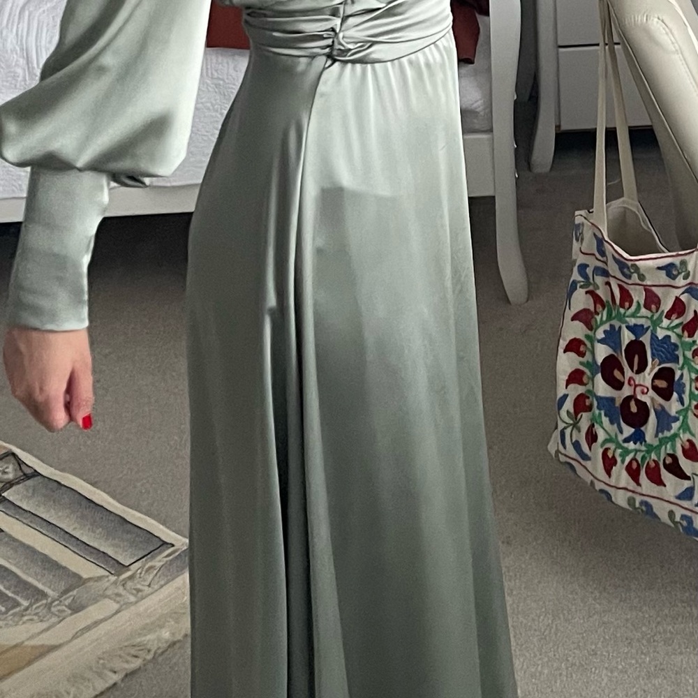 Elegant Sage Green Maxi Dress